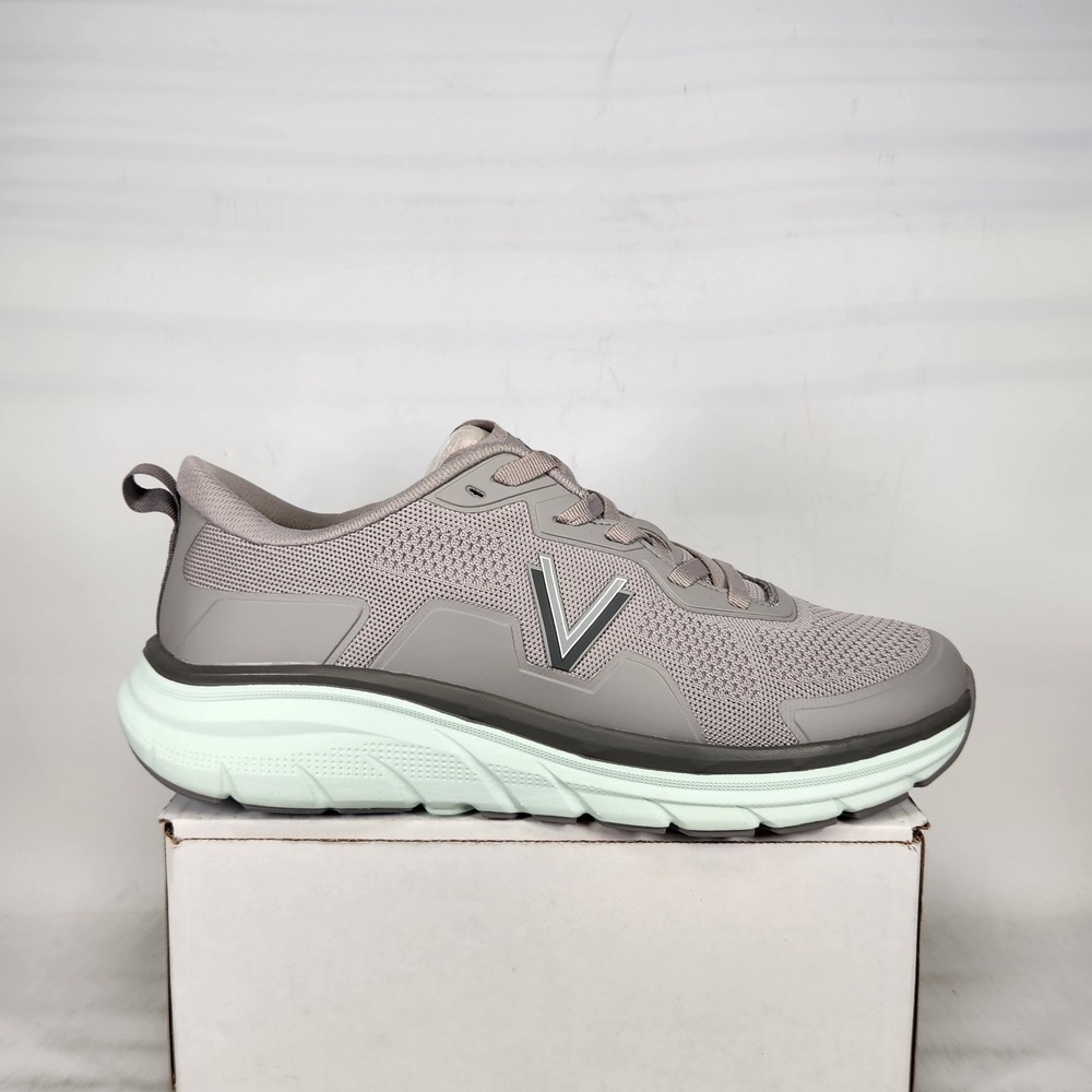 Vionic Walk Max Sneaker Mens Size 13 Grey Mint Green Walking Shoes